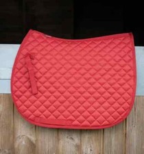 Saddle Pad Numnah size Full Dressage Gallop Horse Red Equine Equestrian