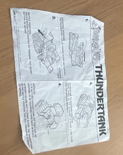 Thundercats thundertank ljn - thundertank,