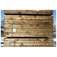 2.4m Railway Sleepers  Brown Pressure Treated Timber 