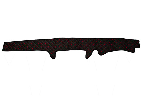 Black red eco leather - w/,