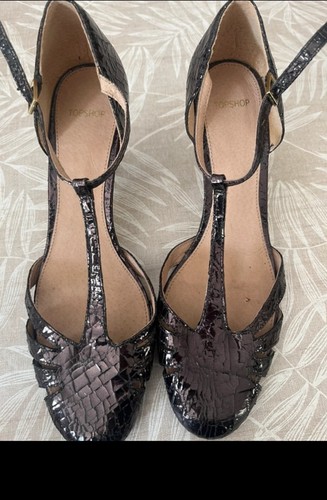 Topshop women black croc - topshop,