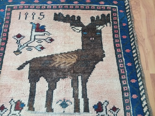 Primative mysterious deer - mysterious, rug