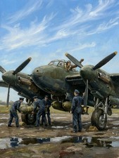 WW2 Mosquito bomber being