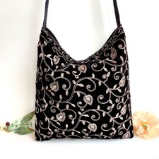 Handbag Ladies Cross Body Embroidered Velvet Messenger Bag Women  Boho Bags