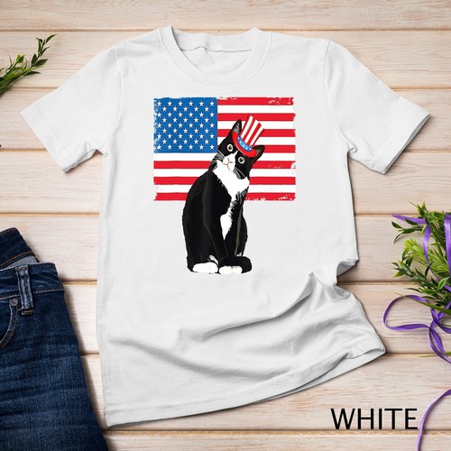 Tuxedo cat 4th july hat - 4th,