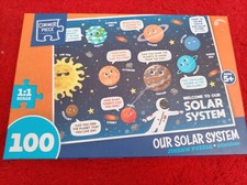 Corner Piece Puzzles 100 Piece Foiled Jigsaw Puzzle Our Solar System New Unused