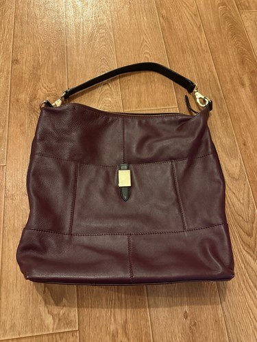 Leather handbag - leather,