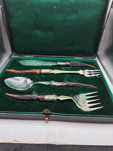 Silver plated antique fish - plated,