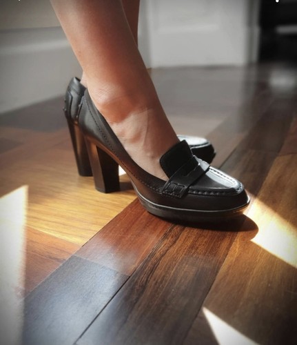 Ladies tod black - black, leather