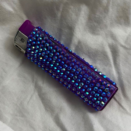 Zippo purple rhinestone pocket - rhinestone,