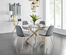 NOVARA Gold Large Round Glass