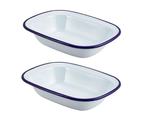 Falcon 20cm oblong enamel pie - 20cm,