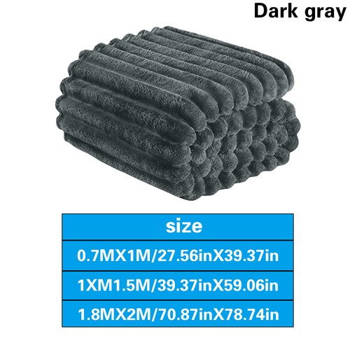 Large ribbed faux fur - ribbed, warm