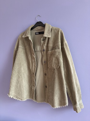 Zara sage green khaki corduroy