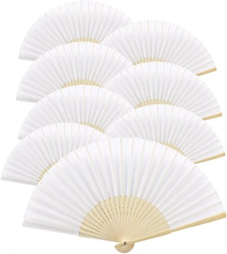 White paper fan 20pcs - 20pcs, folding