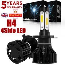 For VW Transporter T2 T4 T5 - 4Side LED Headlights Bulbs H4 Conversion Kit 100W