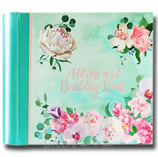 Hardback Floral Address & Birthday Book – Beautiful Gift (Imperfect Stock)