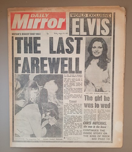 Daily mirror newspapers 1977 - mirror,