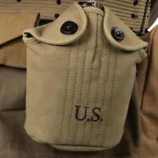 US Army World War 2 WW2 Water Bottle Canteen with Stamped Cover Reproduction