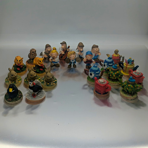 23x vintage tetley tea folk - 23x,