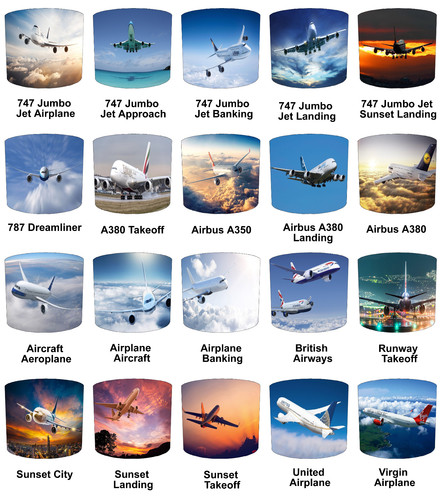 Aircraft aeroplanes lampshade - aircraft,