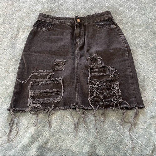 Zara gray mini - mini, denim