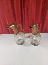 Pair Of Vintage Silea Duck Decanters
