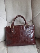 Vintage Authentic Mulberry Small Brown Congo Leather Handbag