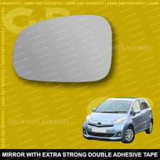 For Toyota Verso-S wing mirror glass 10-13 Left Passenger side Spherical