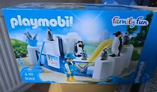 PLAYMOBIL Fillable Penguin Enclosure 9060 Plus Additional Penguin Family 6649