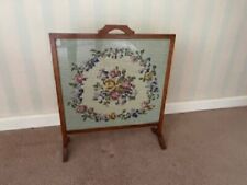 Vintage Fire Screen with Wood