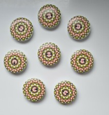 Kaleidoscope Patterned Buttons Size 20mm