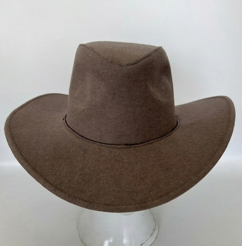 Handmade brown leather top - leather,