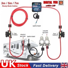 Ready Made Battery Split Charge Relay Kit 12V 140A Digital VSR Sense Camper Van