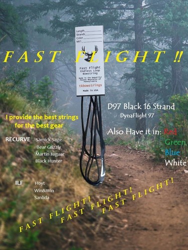 D97 fast flight bowstring - d97,
