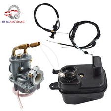 Carburetor Air Filter & Throttle Choke Cable Carb For Yamaha Y ZINGER PW 50 PW50