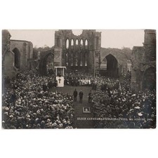 ELGIN Cathedral Celebration August 1924 Moray RP Postcard Unused