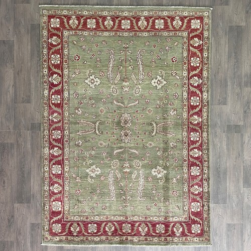 Green afghan sultanabad rug - afghan,