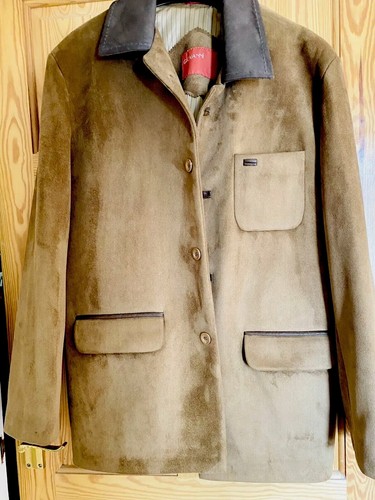 Men soft faux suede - men's, jacket