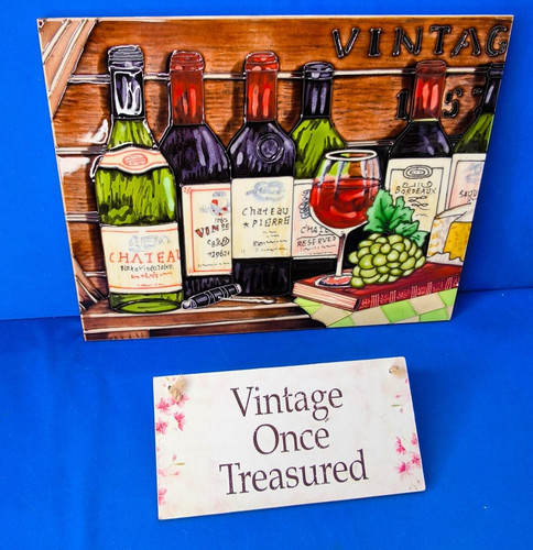 Vintage wine large - wine, ceramic