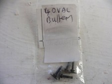 4 TRIANG HORNBY DIESEL BLACK PLASTIC OVAL BUFFERS,  FOR SPARES