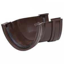 POLYPIPE - Deepflow Gutter - Brown - Angle/Corner 135° - RD504