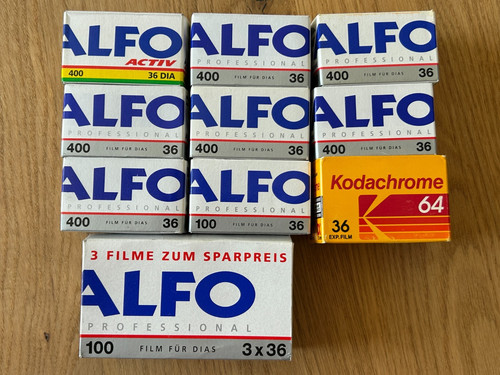 Alfo kodachrome slide films - kodachrome,