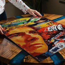 Ayrton Senna F1 Champion A3