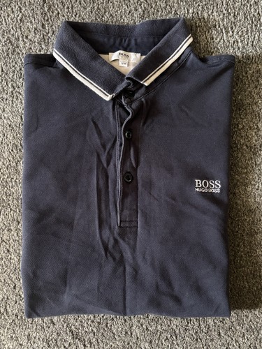 Hugo boss navy polo shirt - polo,