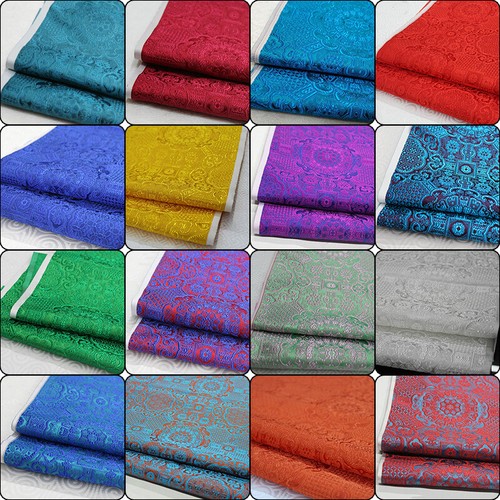 Satin silk brocade - satin,