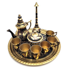 Moroccan Brass Tea Set Teapot