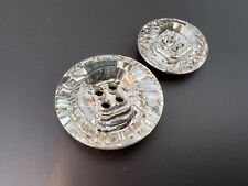 Swarovski Couture Crystal Rivoli Buttons 4 Hole Clear Glass Silver 18mm 23mm