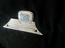 NSU  Rear Roof Pillar Aluminium Badge (  1960s/1970s )