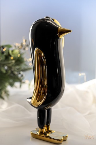 Large modern penguin figurine - large,